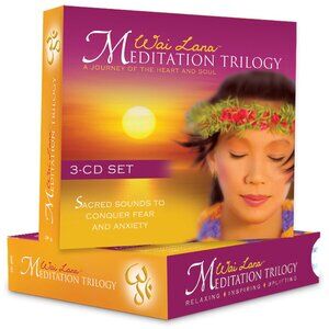 Wai Lana Meditation Trilogy Sacred Sounds to Conquer Fear & Anxiety New in Box